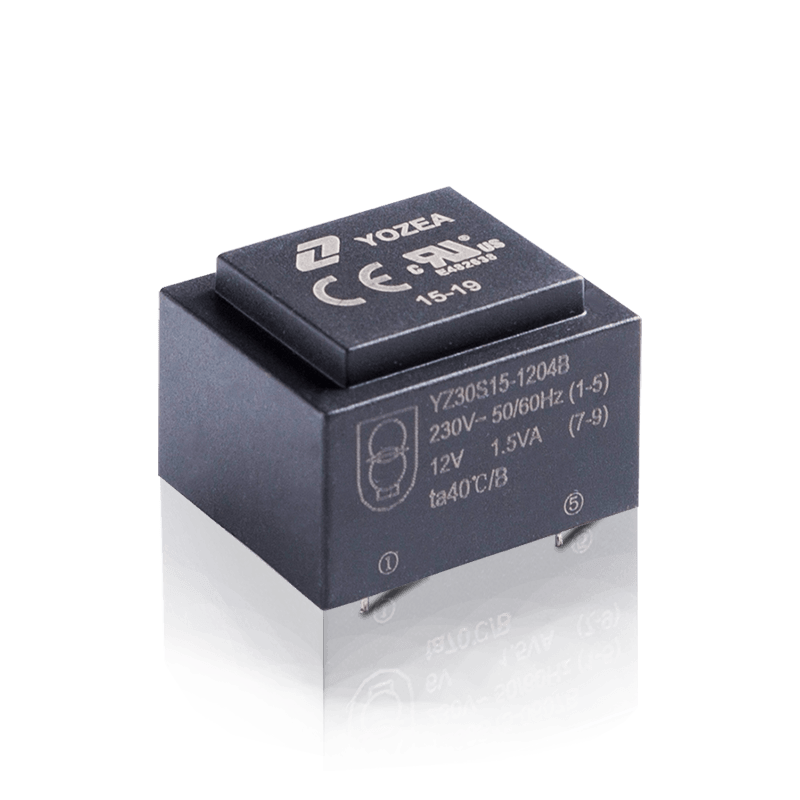 YZ30S15-1204B-PCB Mount Encapsulated Transformer class B 230v to 12v transformer